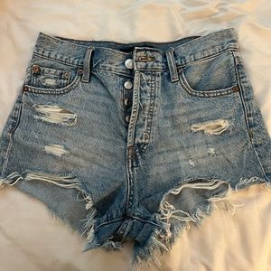 Aeropostale Aero High Waisted Jean Shorts